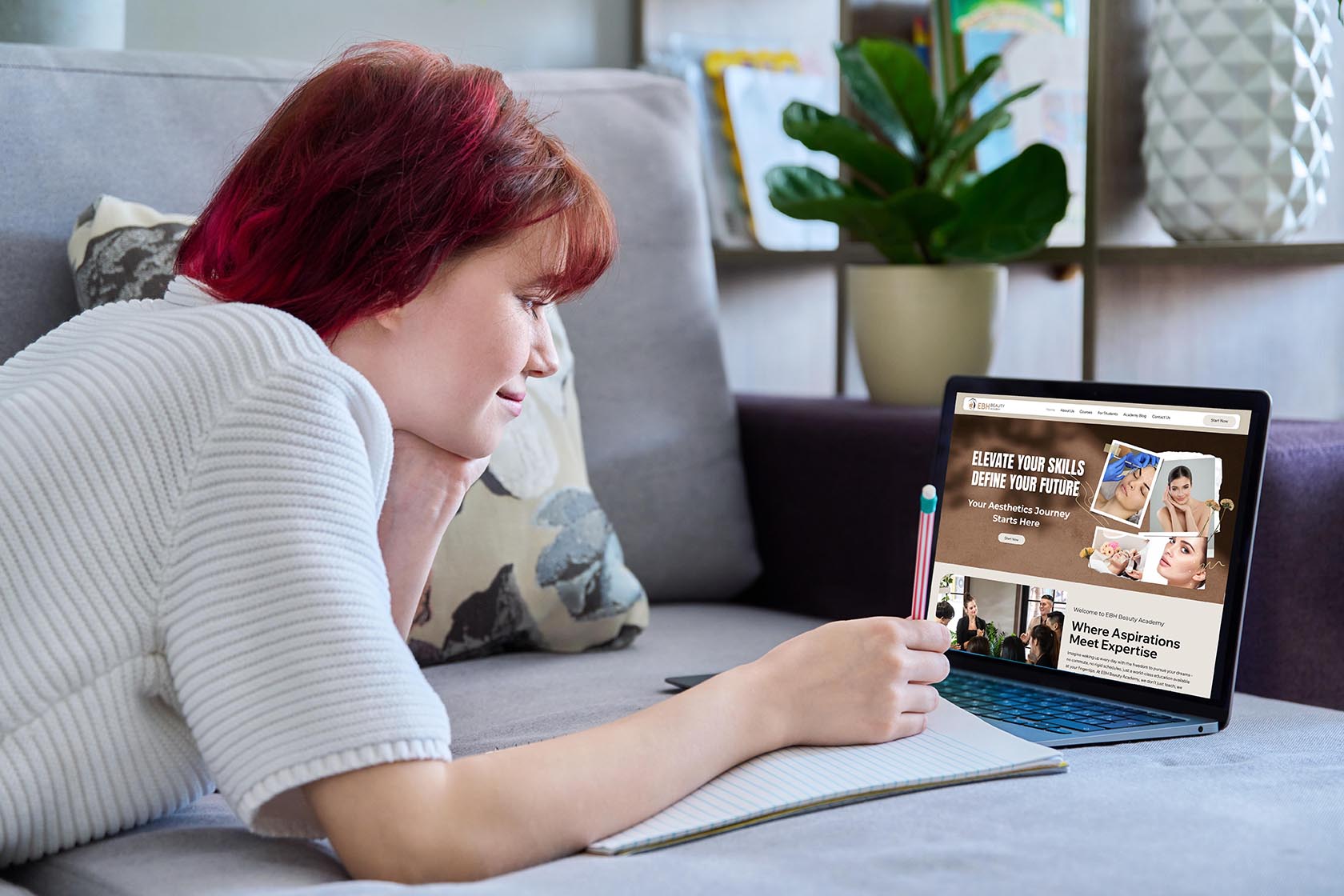 Student enrolling online