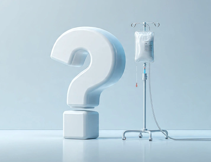 A calm clinical setting for answering questions about IV therapy