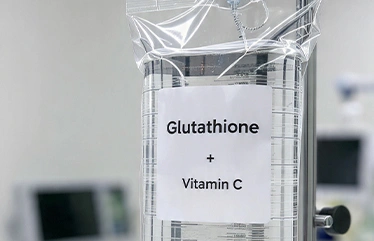 Glutathione and Vitamin C IV drip treatment
