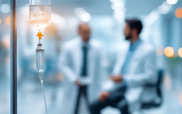 A comfortable clinical setting representing the IV therapy experience